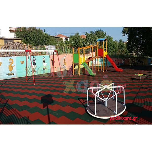Παιδική χαρά με ελαστικό δάπεδο ασφαλείας στον Δήμο Πύλου - Νέστωρος