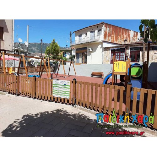 Ανακαίνιση παιδικής χαράς στον Δήμο Καλαβρύτων Νομού Αχαίας με δάπεδο EPDM