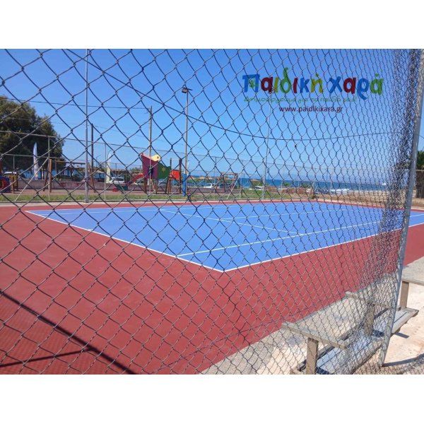 Γήπεδα μπάσκετ και τεννις με ακρυλικό δάπεδο στον Αγρίλη Τριφυλίας 